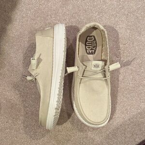 Hey Dude Natural Canvas Slip-On Shoes